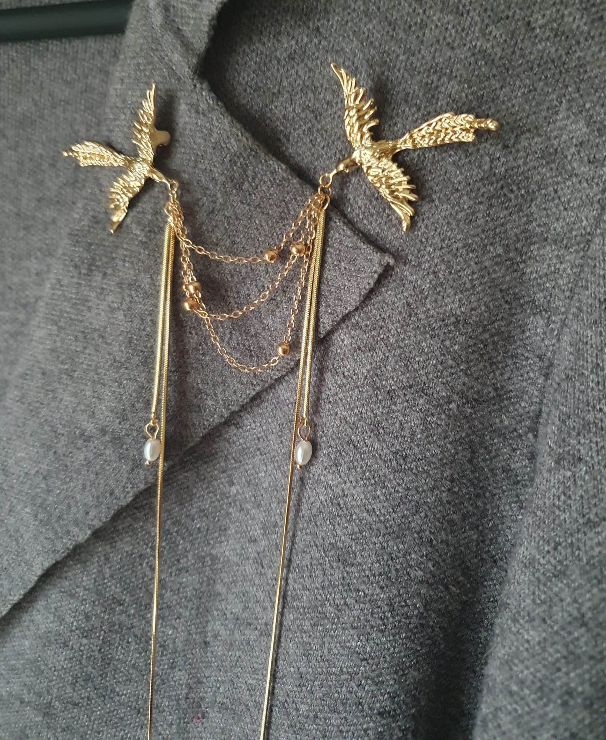 Elegant twin bird brooch - Image 5