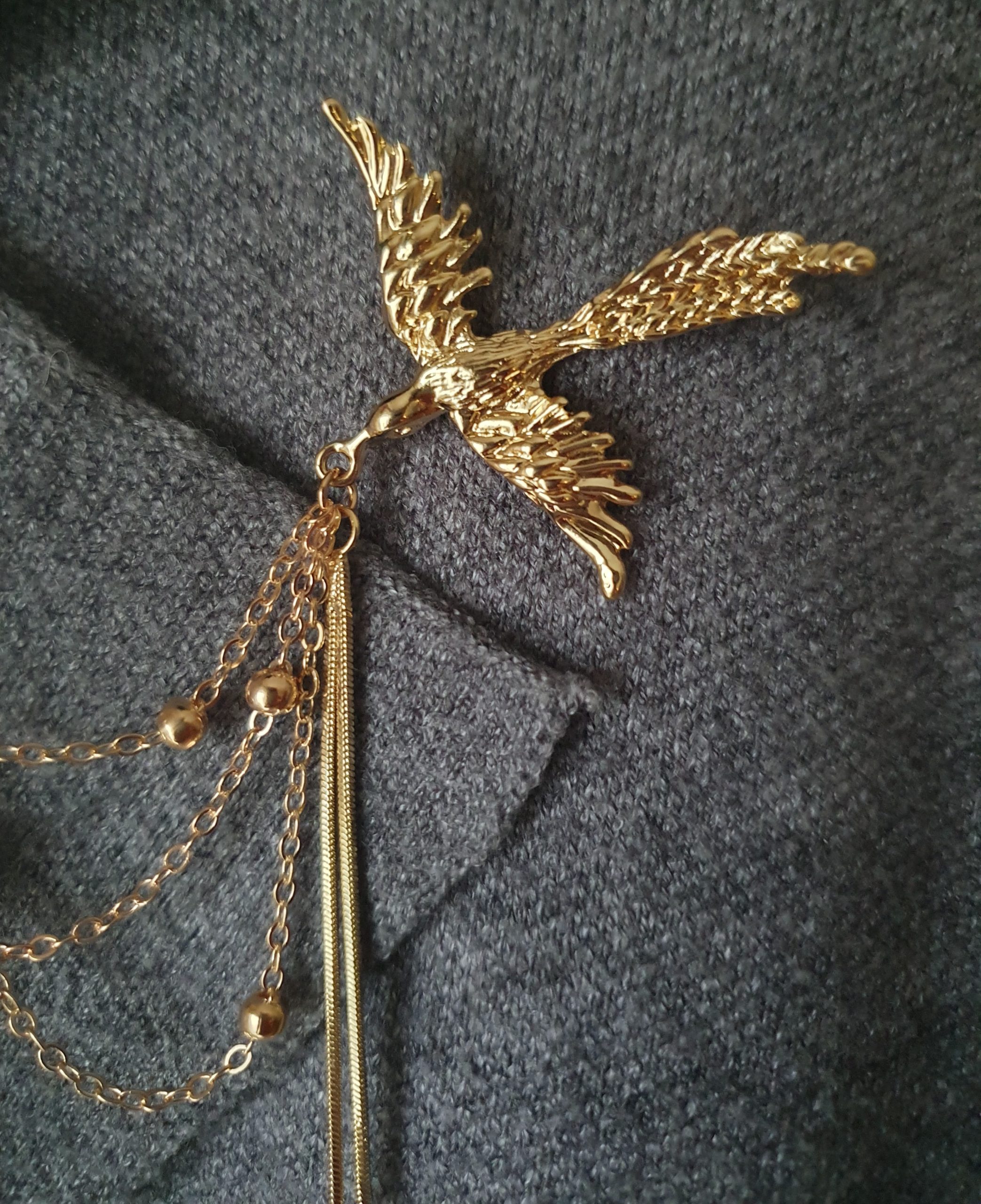 Elegant twin bird brooch - Image 2