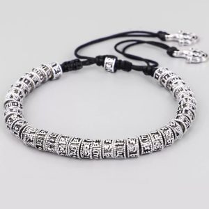 Tibetan Buddhist Six-Syllable Mantra Bracelet