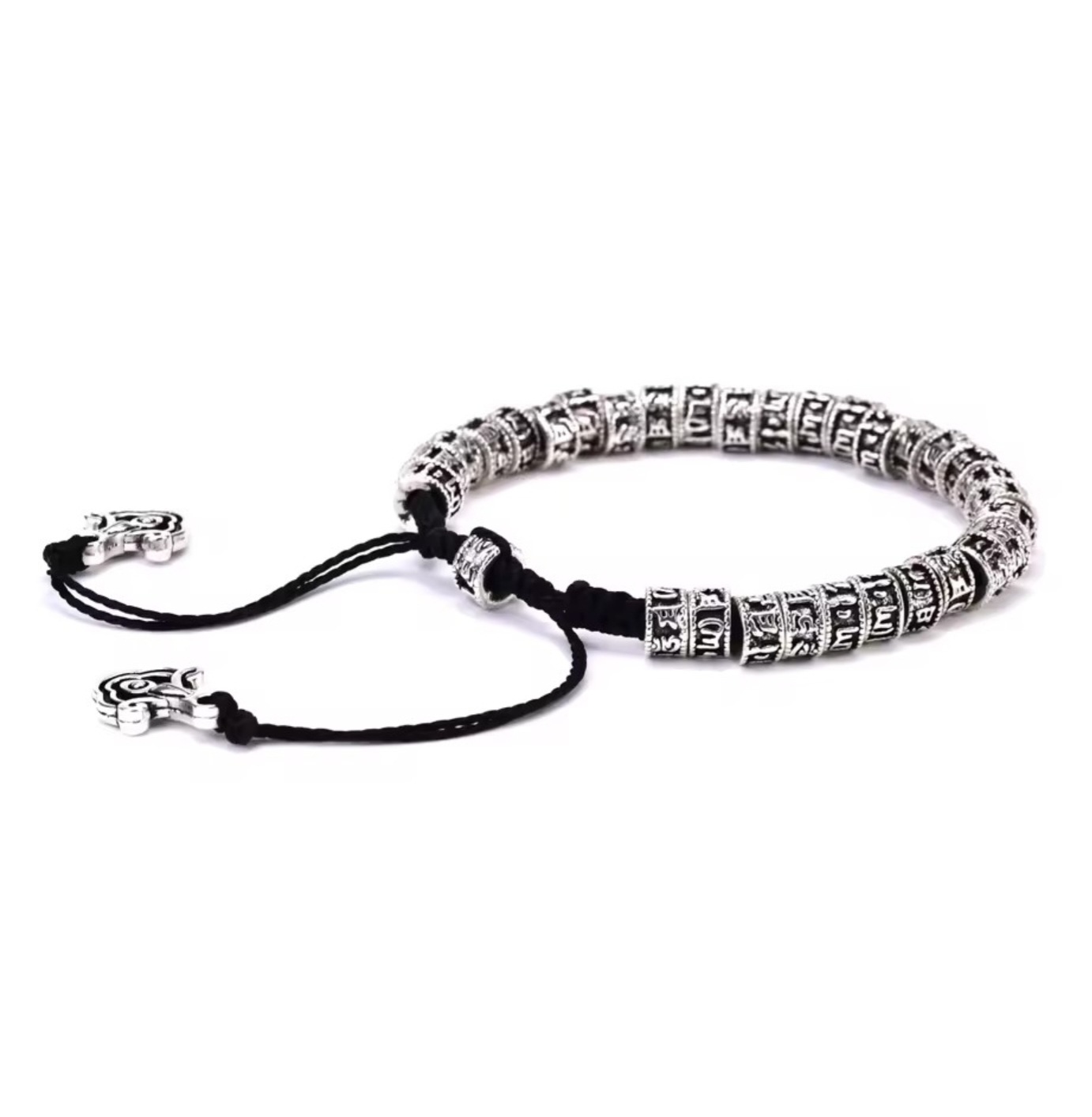 Tibetan Buddhist Six-Syllable Mantra Bracelet - Image 2