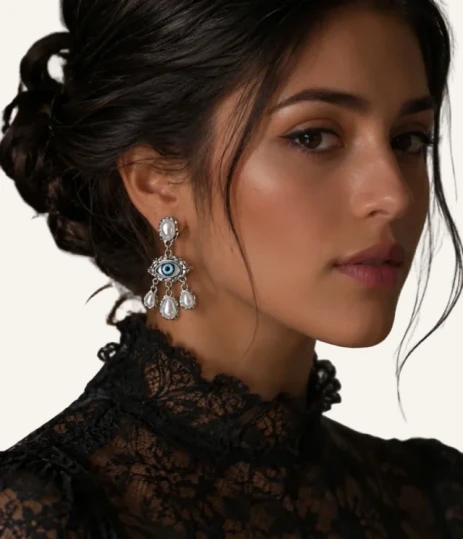 Mystic Protective Eye Statement Earrings - Image 6