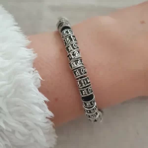 Tibetan Buddhist Six-Syllable Mantra Bracelet
